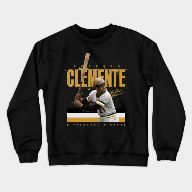 Roberto Clemente Crewneck Sweatshirt by Juantamad